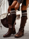 Podkolienky Milena 1610-001 Stripes ecru 37-41