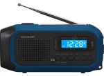 Sencor SRD 1050SCL BB / Núdzové rádio / AM/FM / Solárne a ručné nabíjanie / USB-C / LED svietidlo