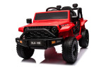 Mamido Mamido Elektrické autíčko OFFROAD červené 12V Vysoký podvozok, široké sedadlo, Odpružené nápravy, 2,4 GHz Diaľkové ovládanie LED svetlá