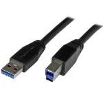 StarTech USB-A na USB-B 5 m čierna / Kábel / USB 3.0 / 5 Gbit/s (USB3SAB5M)