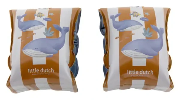Little Dutch Nafukovacie rukávniky Ocean WORLD modrá / od 2 do 6 rokov / PVC (2016384LD)