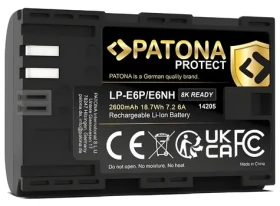 Patona LP-E6P/LP-E6NH Protect / Batéria pre foto / 2600mAh / 6A / Li- ION / Canon EOS R5 Mark II (PT14205)