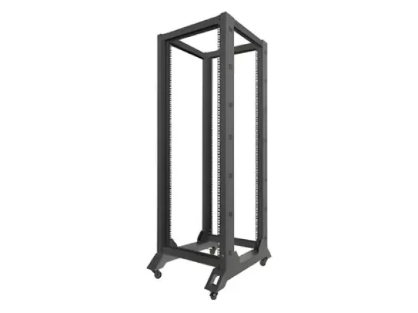 Lanberg Open Rack 32U čierna / Otvorený rack / 19" / 600 × 800 mm / Nosnosť 600 kg (OR01-6832-B)