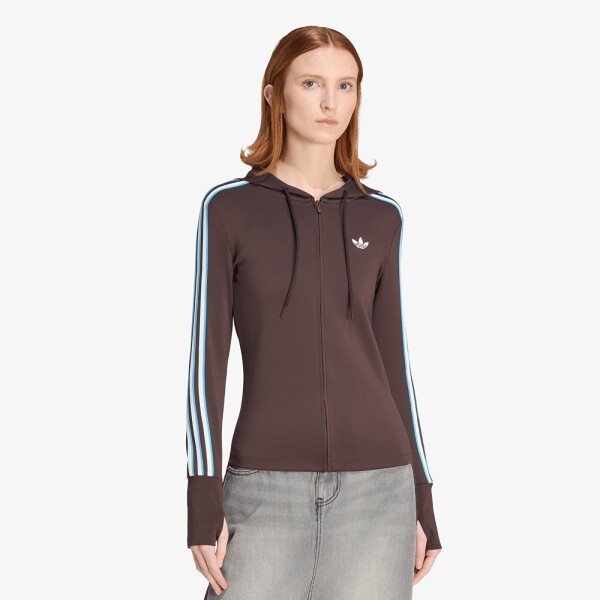 Mikina adidas Hooded Zipper Aurora Cofee XS