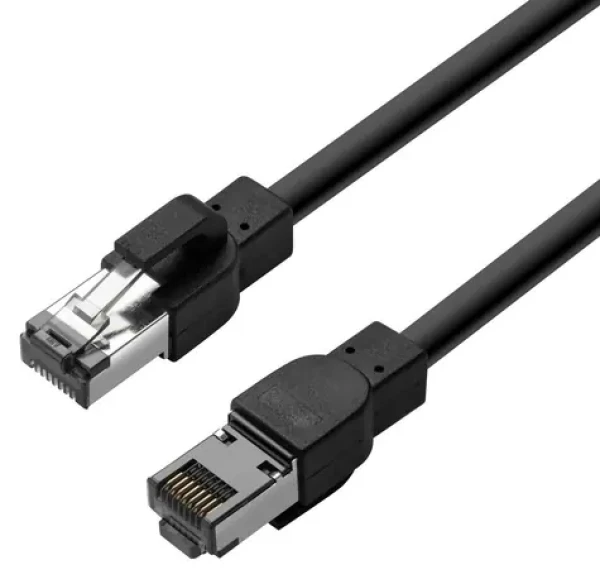 Lanview Cat6a S/FTP HIGH-FLEX Outdoor čierna / Vonkajší sieťový kábel / RJ-45 / 5 m / PoE (LVN605SOUT)