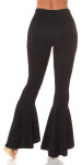 Sexy Koucla Musthave flared pants with slit black