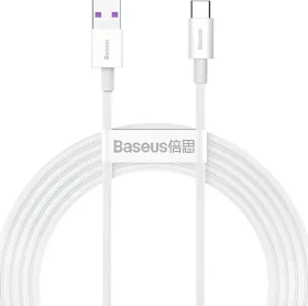 Baseus Kábel USB-A (M) - USB-C (M) 2 m biela / Kábel / 66W (baseus_20210428115105)