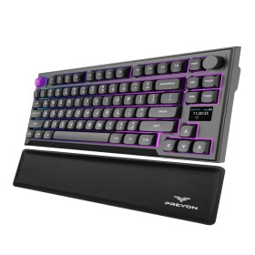 PREYON PREYON SILENT CLAW TKL YELLOW + Podkładka pod nadgarstki Falcon Soft TKL