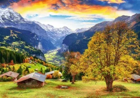 Trefl - Puzzle - Malebná alpska dedinka