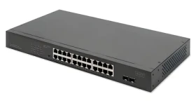 Digitus DN-95348-2 / Switch / 24x Gigabit RJ-45 / 2x SFP uplink / PoE 370 W / Unmanaged (DN-95348-2)