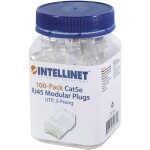 Intellinet Kabel, 502399, zástrčka RJ45, CAT 3, CAT 4, CAT 5, CAT 5e, piny:8P8C, 100 ks; 502399 - Intellinet RJ45 konektor- 502399