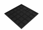Sprchová vanička štvorcová SAT Vision 90x90 cm liaty mramor čierna SATSVVI90QC SATSVVI90QC