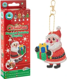 GRAFIX Diamantové maľovanie Prívesok Santa