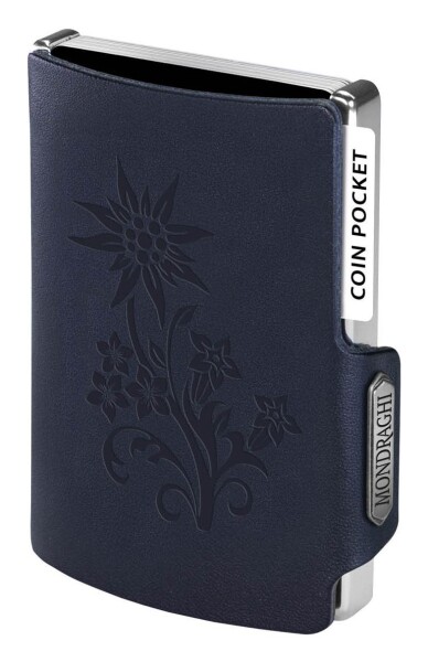 Kožená mini peňaženka Mondraghi Silhouette Edelweiss Blue