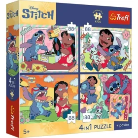 Trefl Puzzle Premium Lilo Stitch 4v1