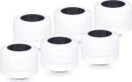 Alphacool Eiszapfen Pro Anschluss 16mm Hardtube Fitting G1/4, 6-Pack - weiß