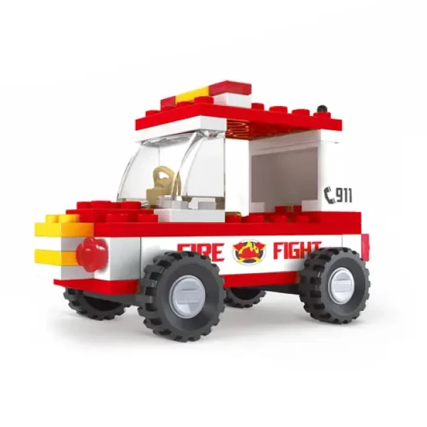 BLOXO 259768 Kompatibilná stavebnica hasiči auto 48 ks