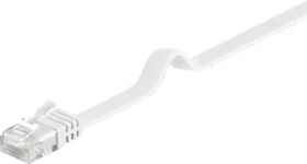 MicroConnect CAT6 U/UTP FLAT 5m biela / PVC (V-UTP605W-FLAT)