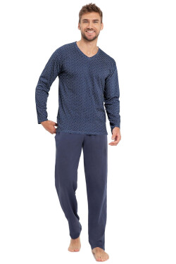 Pánske pyžamo 3069 Trevor - TARO tmavě modrá XXL