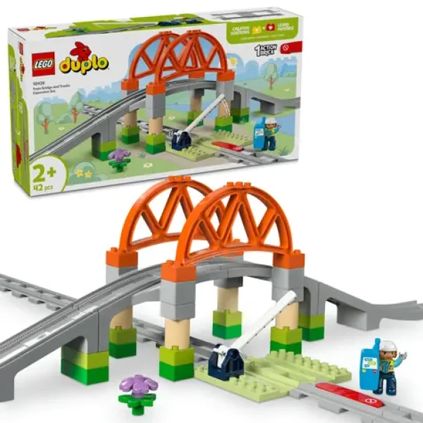 LEGO® DUPLO® Town 10426 Železničný most a koľaje - rozširujúca sada