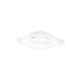 Lanview 25 x 25 mm biela / Príchytka na viazacie pásky / samolepiace / 50 ks (LVT-CABLEMOUNT-50W)