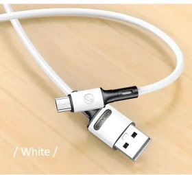 USAMS SJ435 U52 Dátový a Nabíjací Kábel MicroUSB 1m biela (6958444989006)