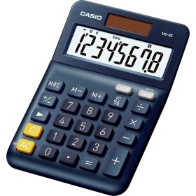 Casio MS-8E stolná kalkulačka, displej (počet míst) 8, solárny pohon, tmavomodrá; MS-8E