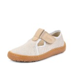 Dievčenské plátené barefoot prezuvky CANVAS T-BAR GOLD SHINE Froddo G1700439-3 - 34