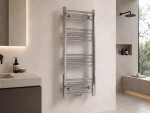 CERANO - Kúpeľňový radiátor Benito - stredové pripojenie 50mm/bočné - 271 W - chróm - 1000x450 mm CER-481751