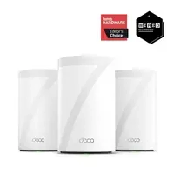 TP-LINK Deco BE68 (3-pack) biela / Wi-Fi 7 systém MESH BE14000 / Tri-band / 688+4324+8647 Mbps (Deco BE68(3-pack))