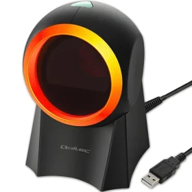 Stacionárny snímač čiarových kódov 1D a 2D čierna / USB / kábel 1,75 m (50857)
