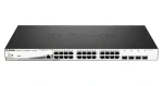 D-Link DGS-1210-28MP / 28- Port Gigabit PoE SMART Switch / 24x PoE gigabit RJ45 / 4X SFP / PoE budget 370 W (DGS-1210-28MP/E)