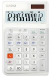 Casio JE-12E-WE / Kalkulačka / 12-miestny LCD displej / Solárne a batériové napájanie / Ergonomická klávesnica (4549526614637)