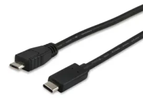 Equip USB-C - Micro USB čierna / Kábel / USB 2.0 / 480 Mbps / 1 m (12888407)