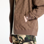 Mikina A BATHING APE College Monogram Relaxed Fit Shark Full Zip Hoodie UNISEX Brown L