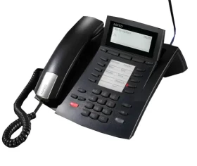 AGFEO ST 42 čierna / Systémový telefón / Grafický displej / 10 tlačidiel LED / DHSG (6101121)