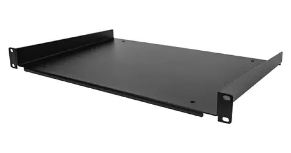 StarTech Rack polica 1U čierna / Polica do racku / 19" / hĺbka 305 mm / nosnosť 25 kg (SHELF-1U-12-FIXED-S)