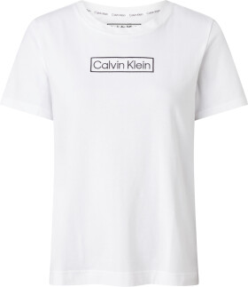 Dámske tričko Lounge T-Shirt Reimagined Heritage S/S CREW NECK 000QS6798E100 biela Calvin Klein
