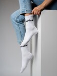 Be Lenka Ponožky barebarics crew white big logo, 3 páry Veľkosť ponožiek: 39-42 EU EUR