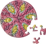 CURIOSI Okrúhle puzzle Picoli: Hippie