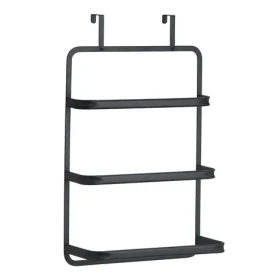 MSV Závesný držiak na uteráky čierny / Držiak na uteráky / nerezová oceľ / 42 cm