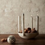 Ferm LIVING Adventný svietnik Ceramic Light Grey