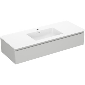 MEXEN/S - Orio kúpeľňová skrinka 120 cm s umývadlom Otis, 1 šuplík, šedá mat/biela mat 91A10-12023-1-BF62-W18M01