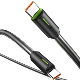 USAMS SJ734 čierna / Dátový kábel / USB-C - USB-C / PD 60W / 1 m (SJ734USB01)
