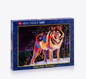 HEYE Puzzle Nočný vlk