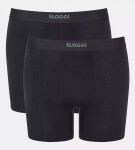 Pánske boxerky EVER Ease Short 2P - BLACK - black 0004 - SLOGGI BLACK S