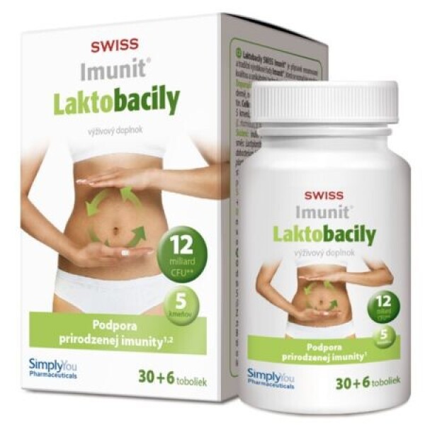 SWISS Imunit laktobacily 30 + 6 kapsúl ZADARMO