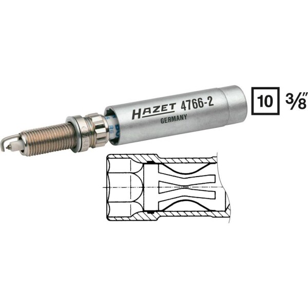 Kľúč na sviečky Hazet 4766-2; 4766-2