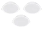 Meson vstavané LED svietidlo biela, 3 ks / Vstavané LED svietidlo / 5,5 W / 4000K / 9cm (SKL000532620)