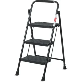 Lamart Eurostep Schodíky 3 stupne 150kg čierna / oceľ (8590669373543)